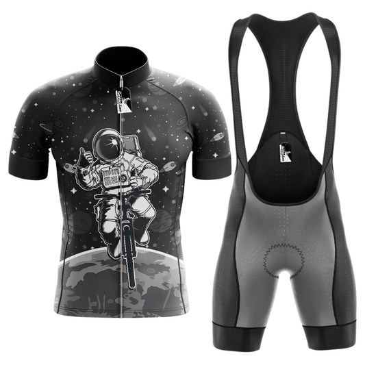 Space Black Short Sleeve Cycling Jersey Kit