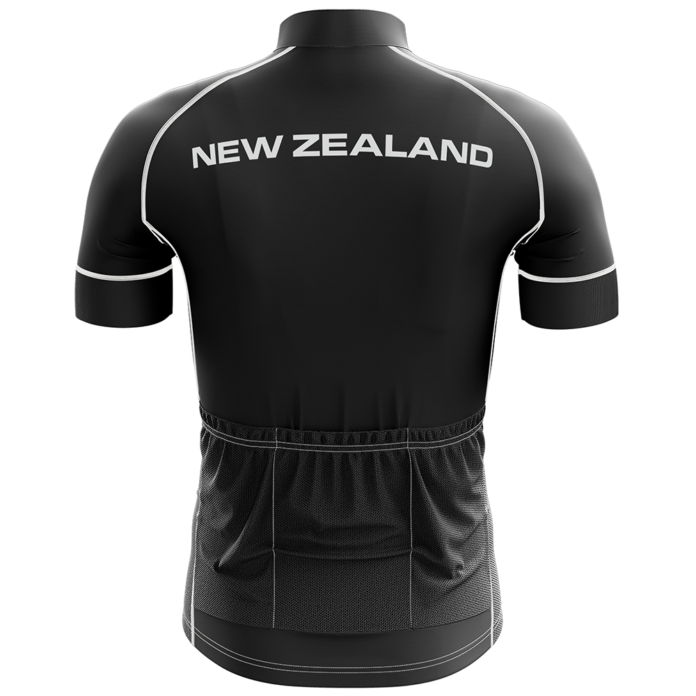 New Zealand Black SS  Cycling Jersey