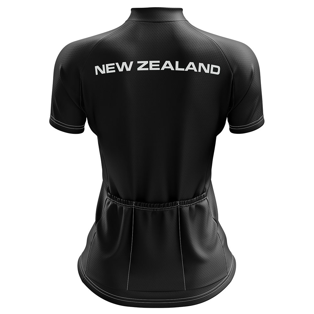 New Zealand Black SS  Cycling Jersey