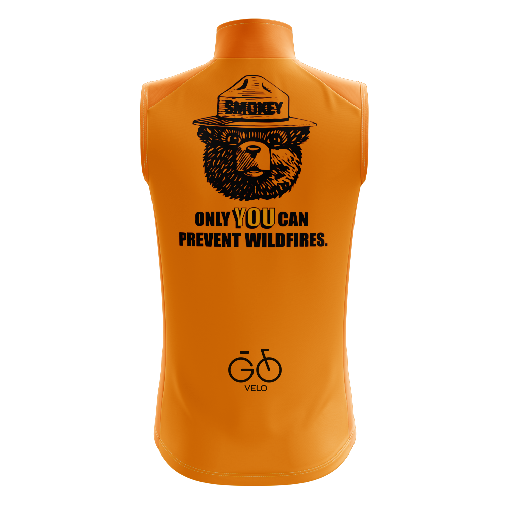 Retro Smokey Bear Sleeveless Cycling Jersey