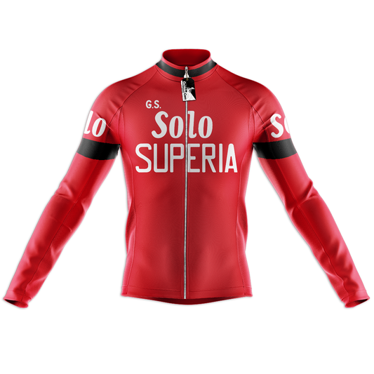 Retro Solo Superia Vintage Long Sleeve Cycling Jersey