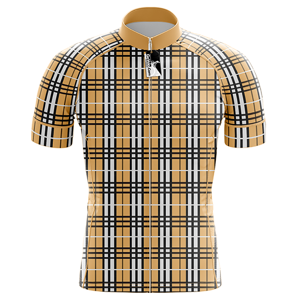 Plaid Short Sleeve Cycling Jersey