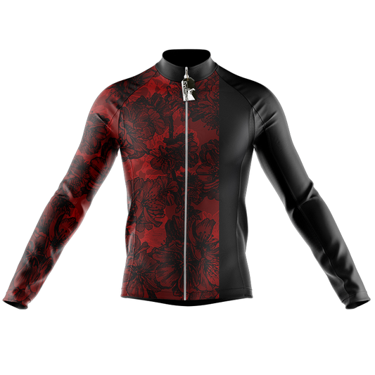 Flowers Long Sleeve Cycling Jersey