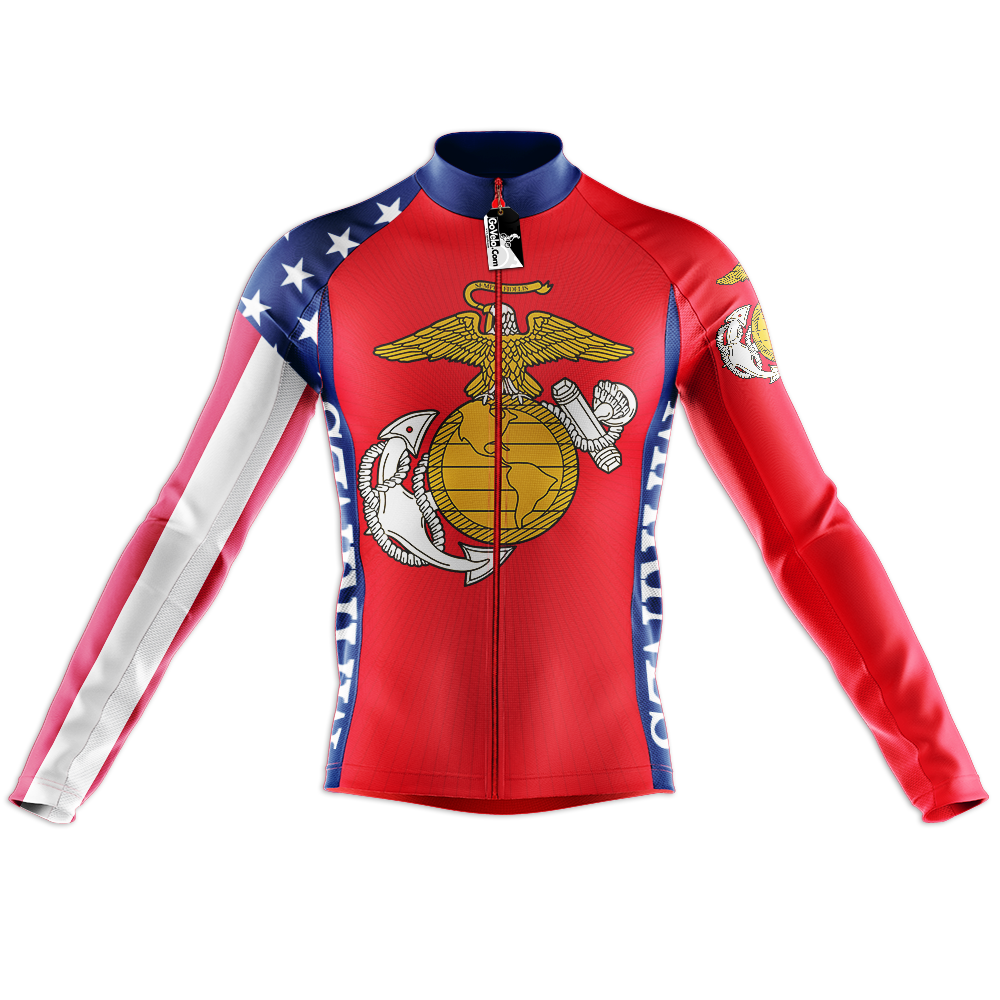 Marine Corps Long Sleeve Cycling Jersey
