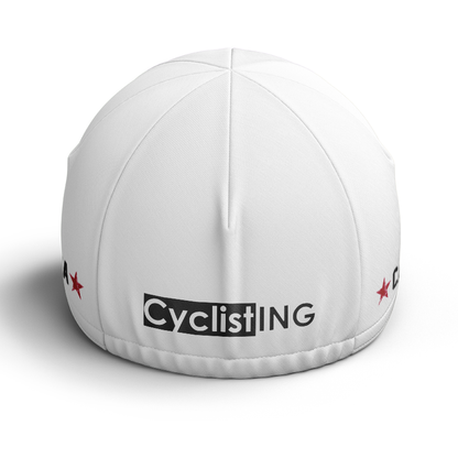 California Republic White Cycling Cap