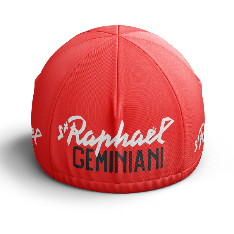 Retro-Fahrradset „St Raphael Quinquina Geminiani“ mit Gratis-Mütze