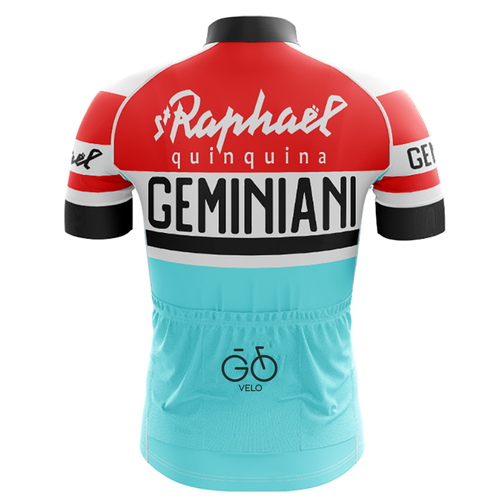 Retro-Fahrradset „St Raphael Quinquina Geminiani“ mit Gratis-Mütze