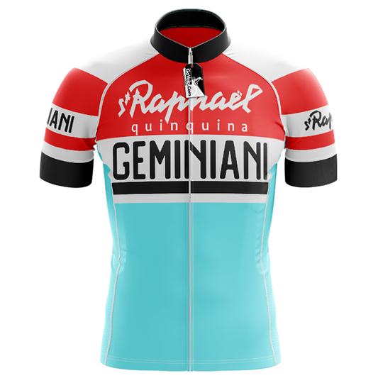 Retro St Raphael Quinquina Geminiani Cycling Jersey Short Sleeve