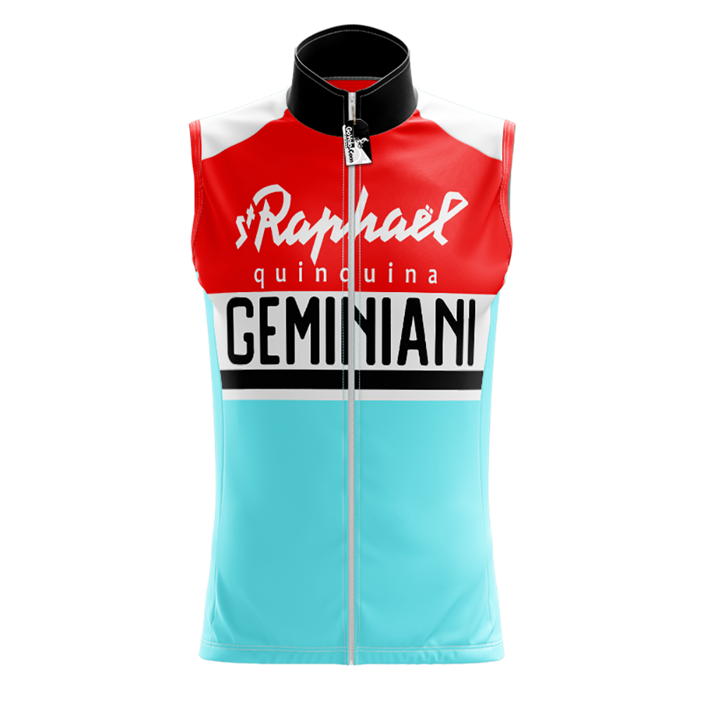 Retro St Raphael Quinquina Geminiani Sleeveless Cycling Jersey