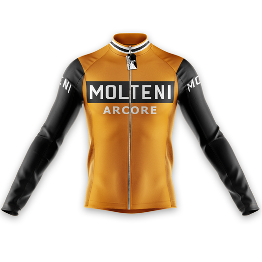 Retro Molteni Arcore Vintage Long Sleeve Cycling Jersey