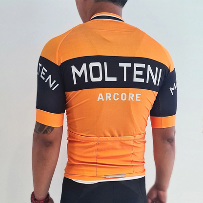 Retro Molteni Arcore Vintage Short Sleeve Cycling Jersey