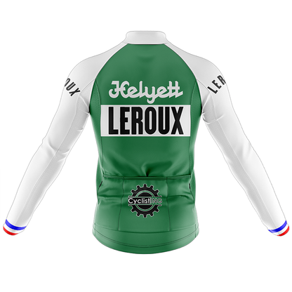 Retro Helyett Leroux Pro Long Sleeve Cycling Jersey