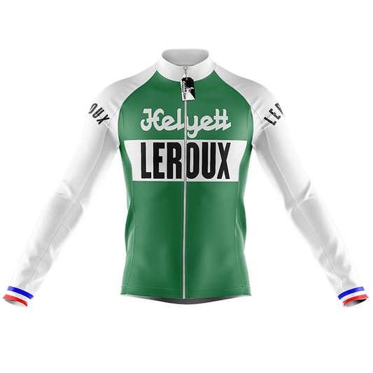 Retro Helyett Leroux Pro Long Sleeve Cycling Jersey