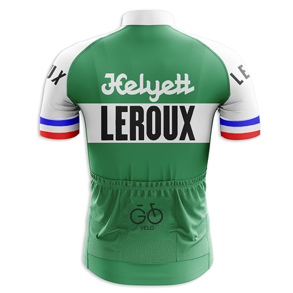 Retro Helyett Leroux Pro Short Sleeve Cycling Jersey