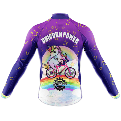Unicorn Power Long Sleeve Cycling Jersey