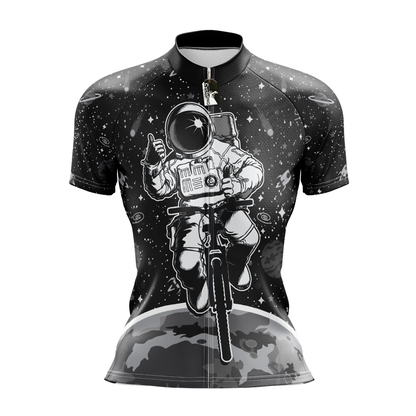 Space Black Short Sleeve Cycling Jersey