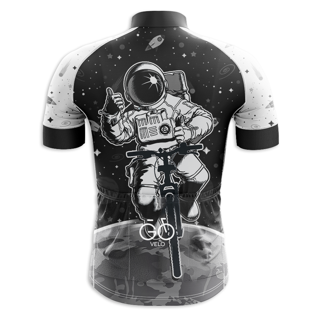 Space White Short Sleeve Cycling Jersey