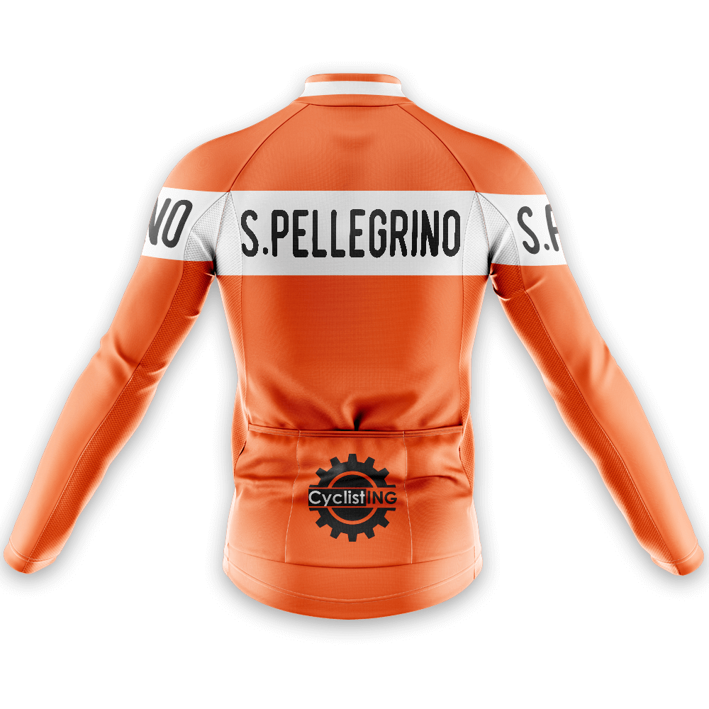 San Pellegrino Retro Long Sleeve Cycling Jersey