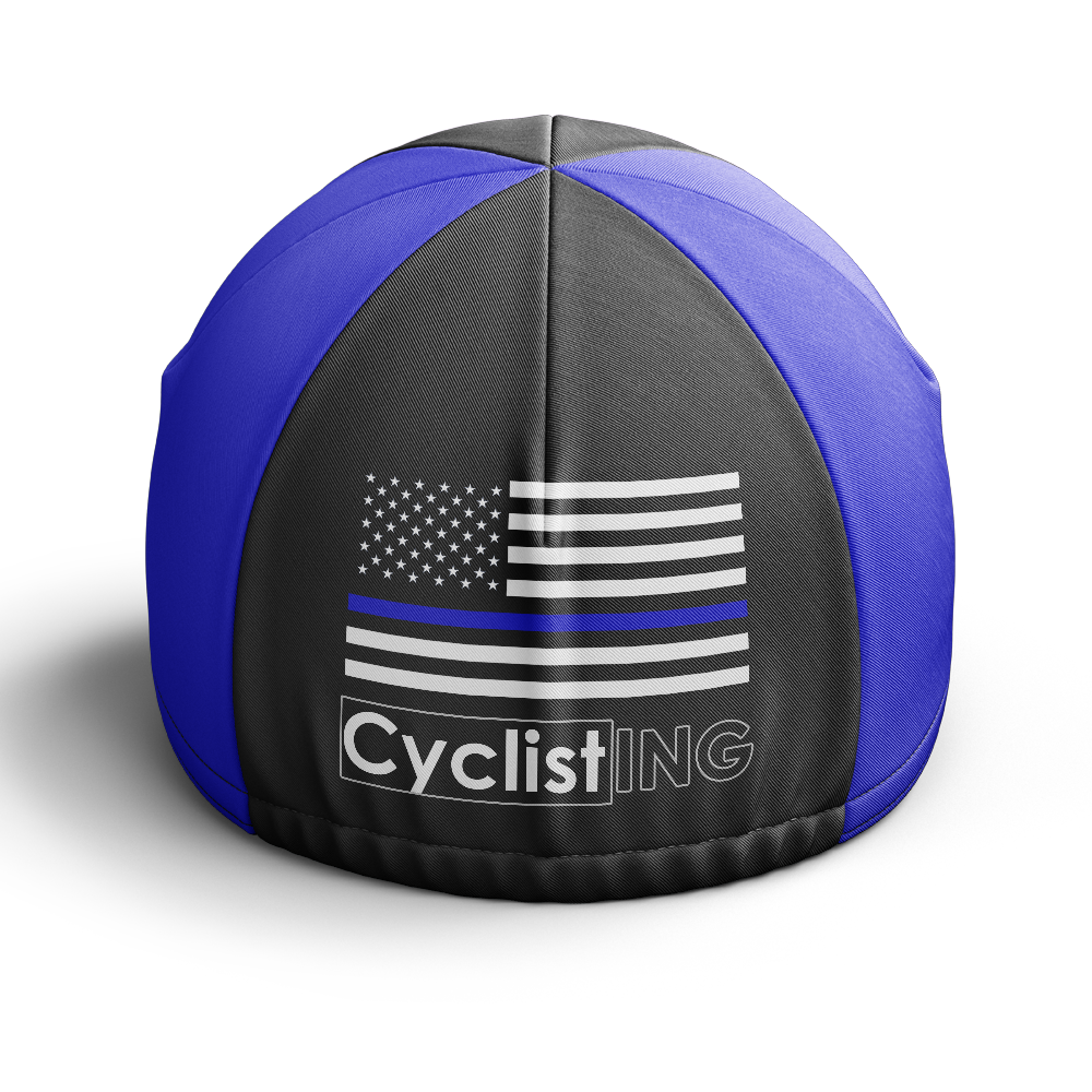 Blue American Cycling Cap