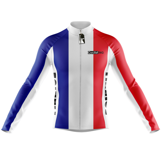 France Long Sleeve Cycling Jersey