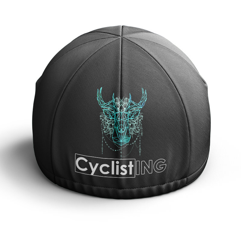 Geometric Deer Cycling Cap