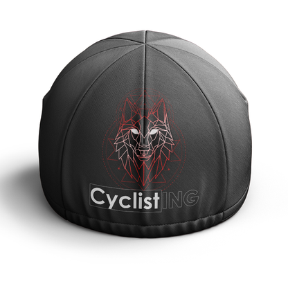 Geometric Wolf Cycling Cap