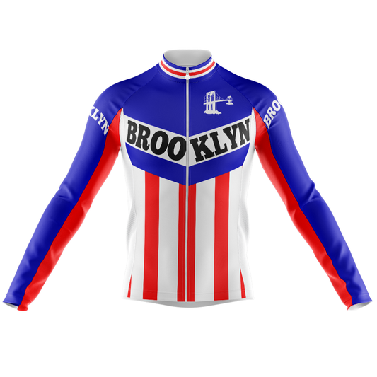 Retro Brooklyn Long Sleeve Cycling Jersey