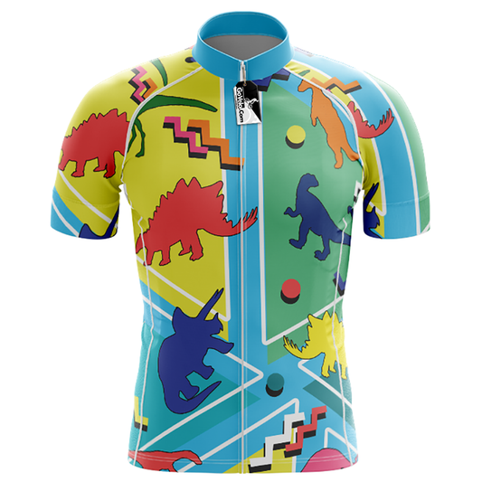 Dinosaur Short Sleeve Cycling Jersey