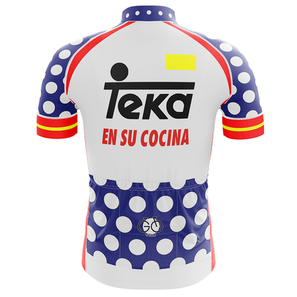 Teka Spanish Team Retro Cycling Jersey Short Sleeve