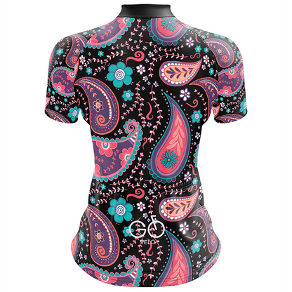Floral Short Sleeve Cycling Jersey