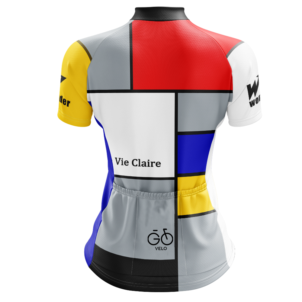 Retro La Vie Claire Short Sleeve Cycling Jersey