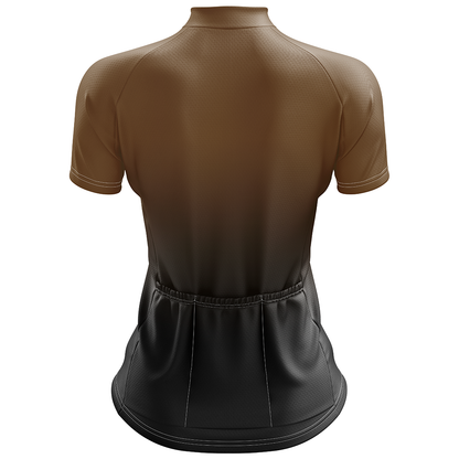 Brown Cycling Jersey Short Sleeve