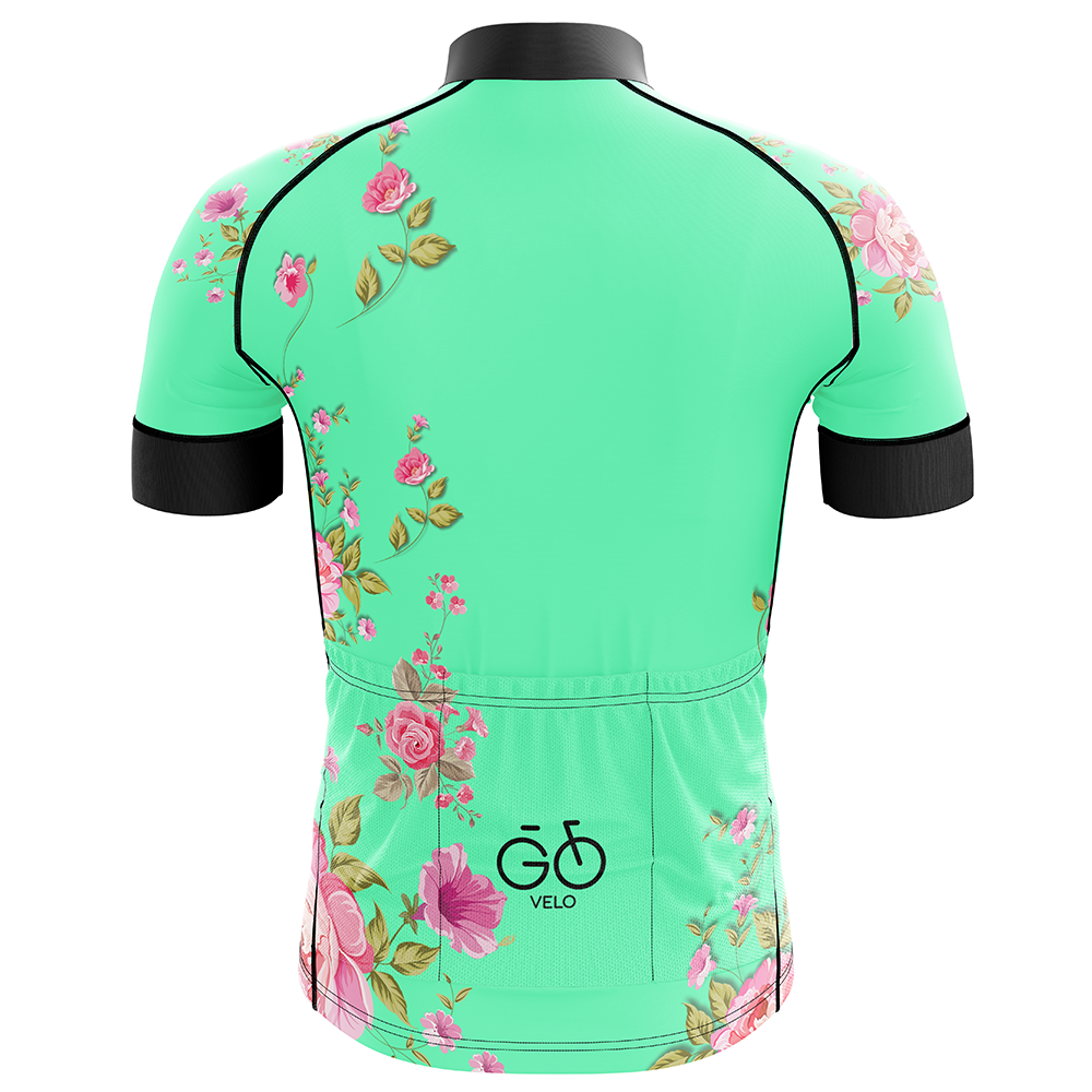 Flower Short Sleeve Cycling Jersey
