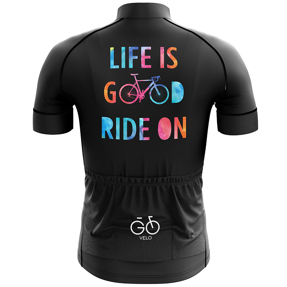 Life is Good Ride On Short Sleeve Cycling Jersey