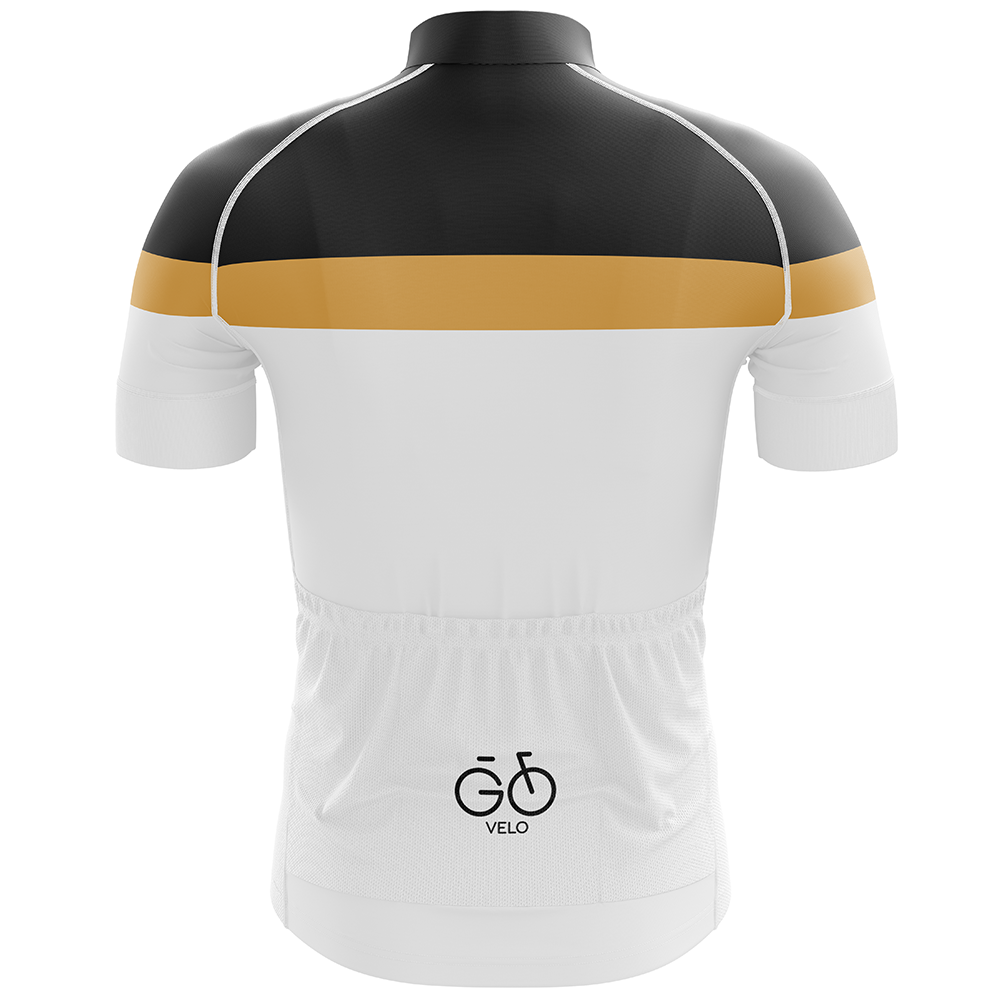 Orange Black Short Sleeve Cycling Jersey