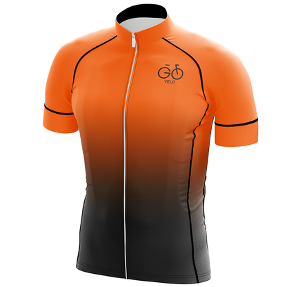 Orange Short Sleeve Cycling Jersey