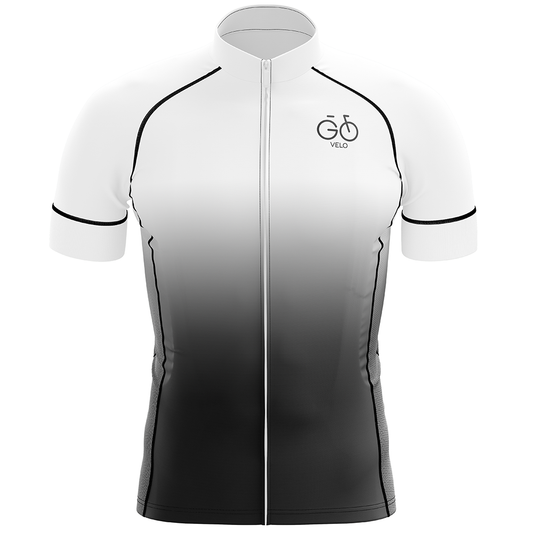 White Short Sleeve Cycling Jersey