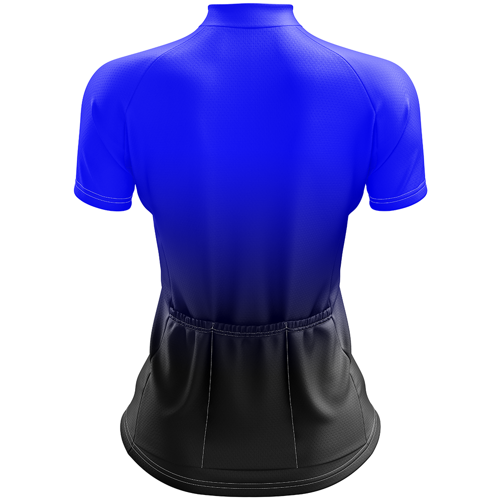 Blue Short Sleeve Cycling Jersey