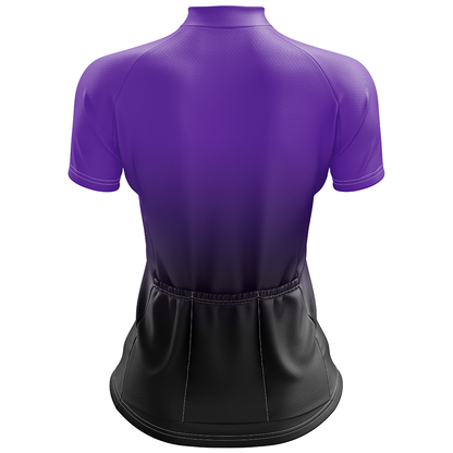 Purple Short Sleeve Cycling Jersey