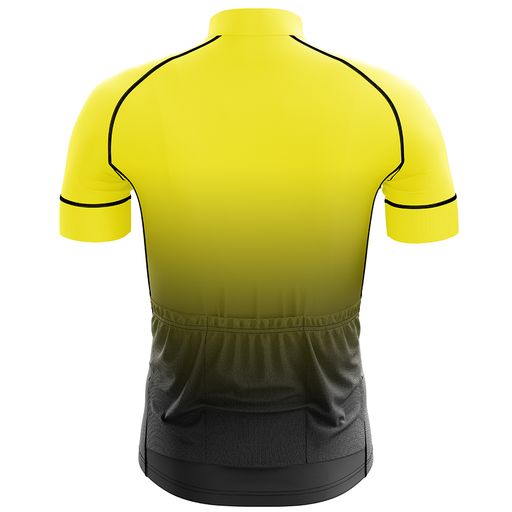 Yellow Cycling Jersey Short Sleeve